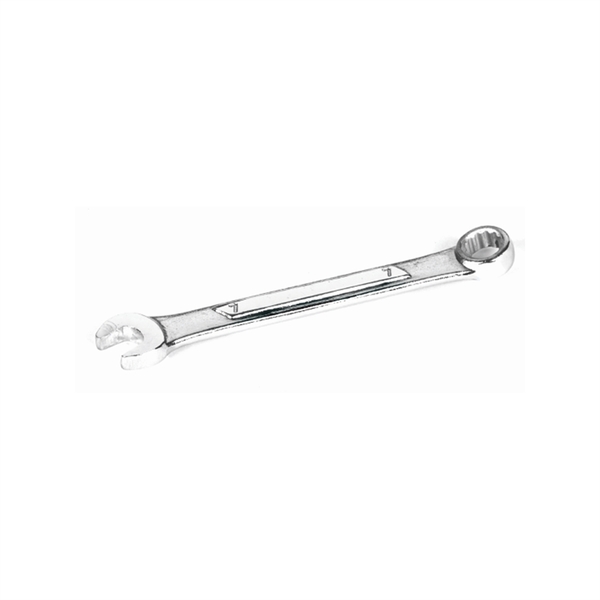 Performance Tool Chrome Combination Wrench, 7mm, with 12 Point Box End, Raised Panel, 3-7/8" Long W309C